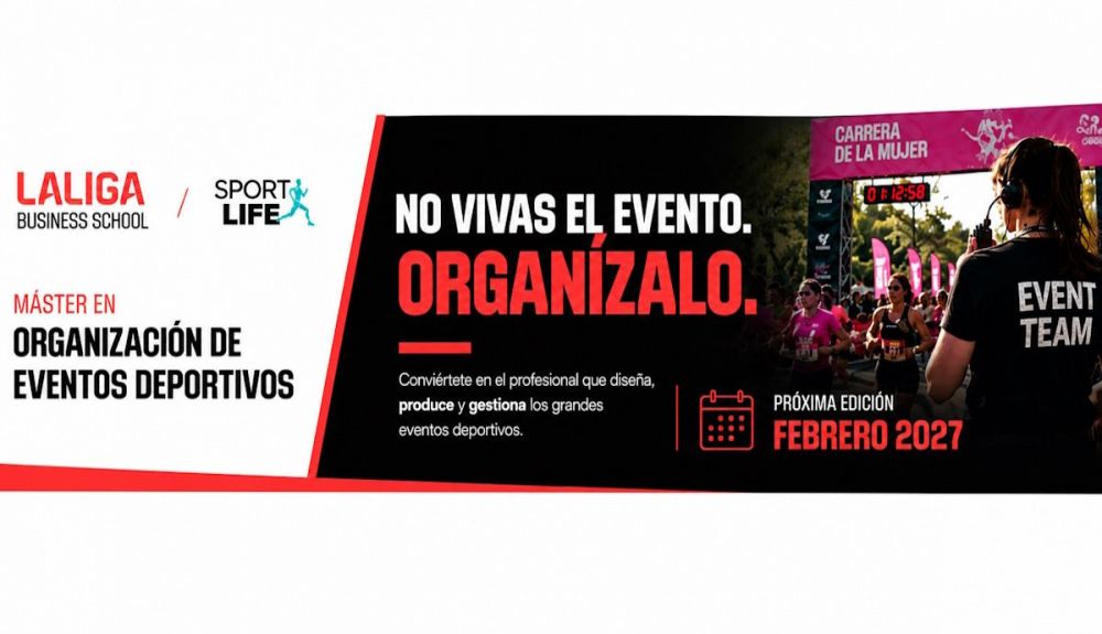 Cartel del Máster en Organización de Eventos Deportivos