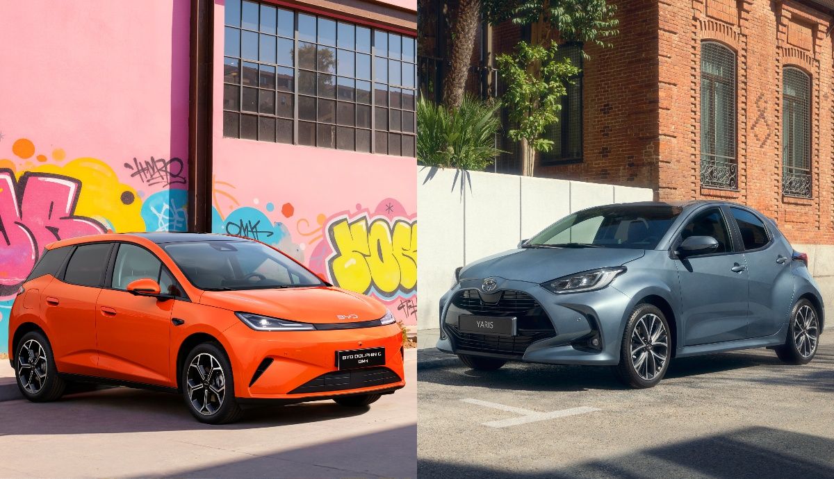 Comparamos al Toyota Yaris con el BYD Dolphin G: ¿es mejor híbrido o híbrido enchufable?