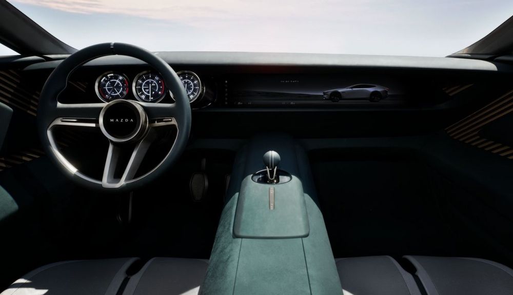 Interior del prototipo Mazda Vision X Coupe Concept (2025)