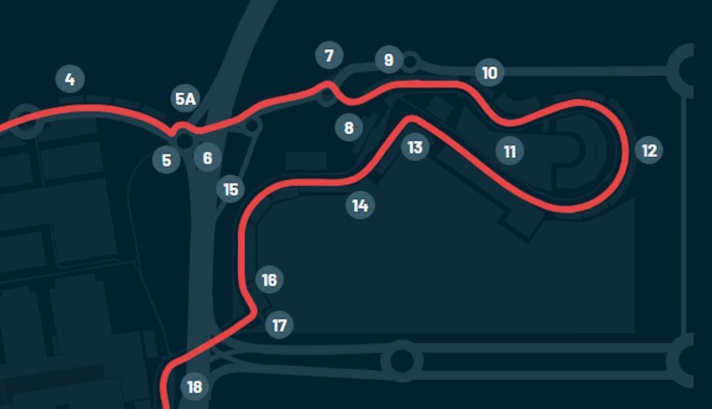 La entrada a la chicane de las curvas 5 y 6 se ensanchará y también cambiará el trazado de la curva 13 para permitir adelantamientos