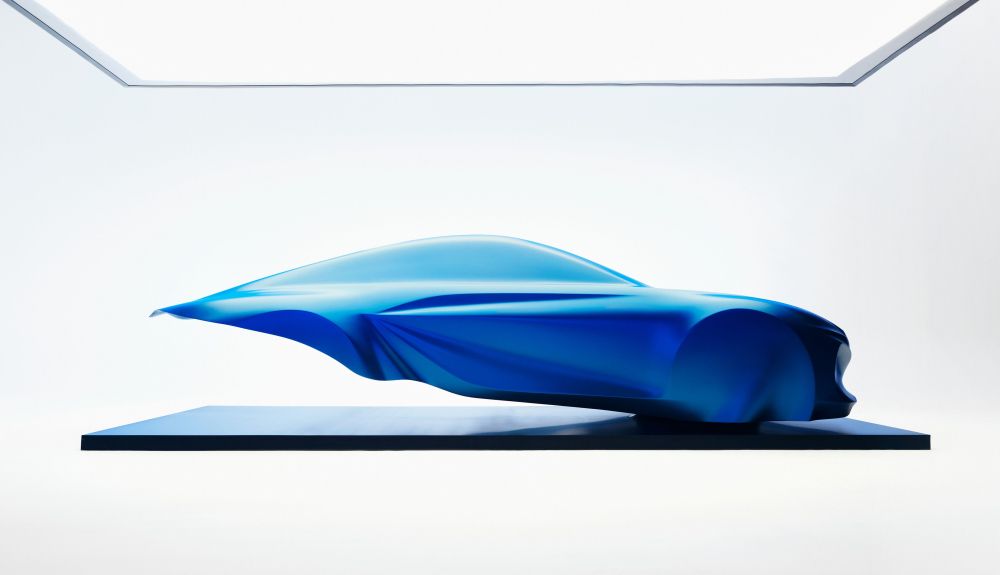 Escultura de anticipo del Alpine A110