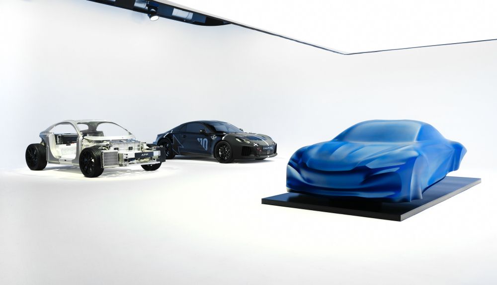 Escultura de anticipo del Alpine A110