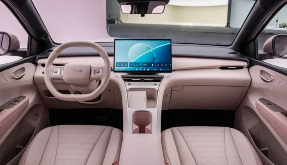 Interior de la segunda generación del BYD Dolphin Surf