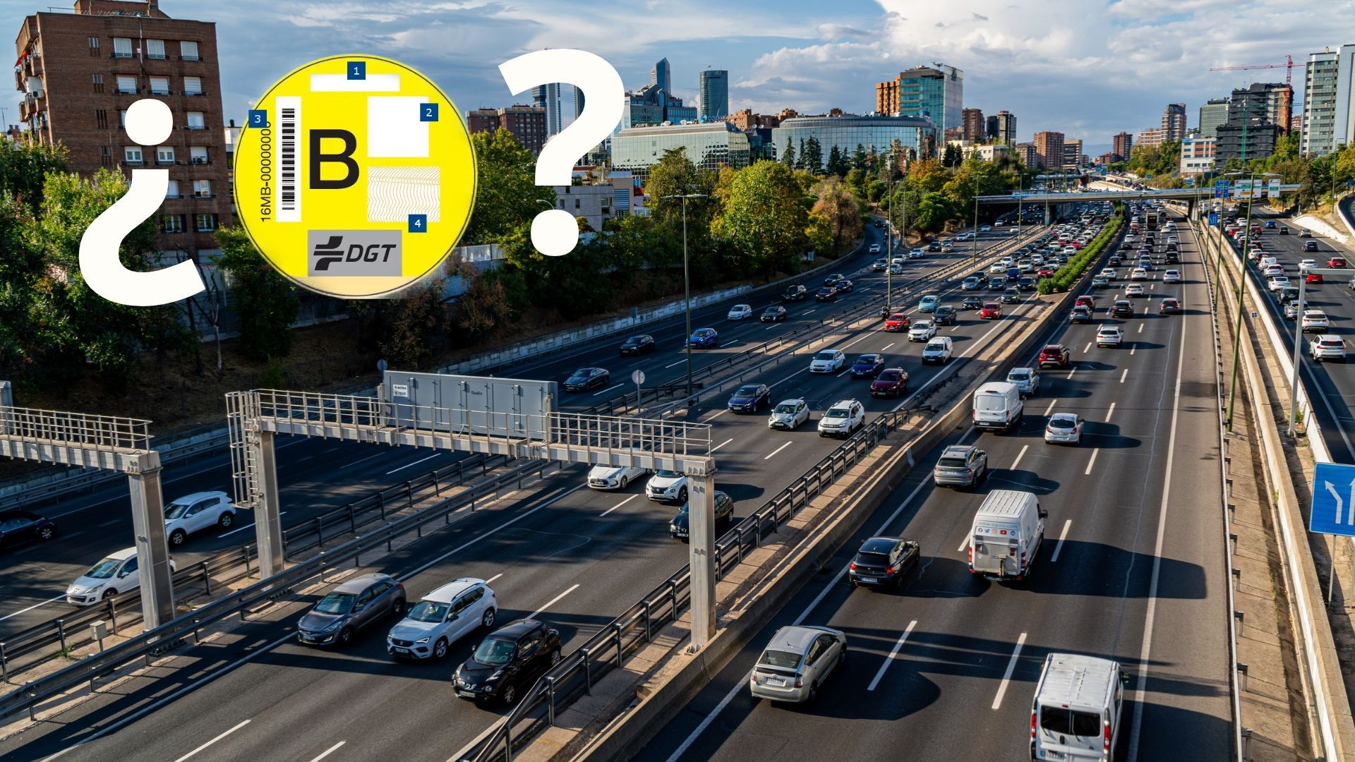 ¿Se puede circular por la M-30 de Madrid con la pegatina B? Resolvemos esta duda para evitar multas