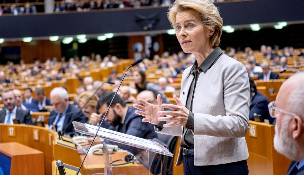Ursula von der Leyen durante su intervención en la COP25. Ursula von der Leyen durante su intervención en la COP25.