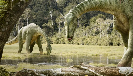 Reconstrucción digital de un ejemplar de Turiasaurius. Dinópolis Reconstrucción digital de un ejemplar de Turiasaurius. Dinópolis