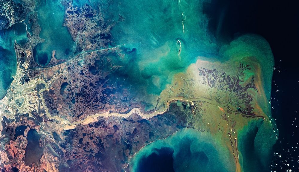 Vista de sedimentos en la desembocadura del Mississippi, Golfo de México. Foto: iStock Vista de sedimentos en la desembocadura del Mississippi, Golfo de México. Foto: iStock