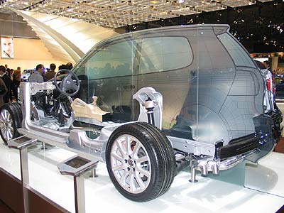 Las tripas de un Volkswagen Golf.