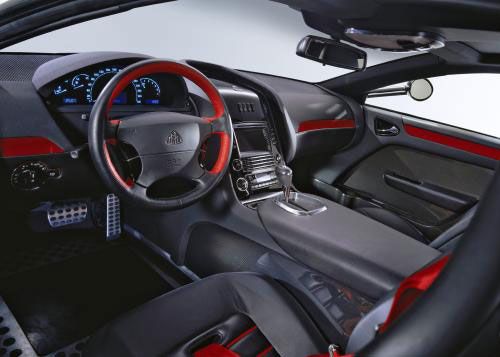 Lujoso interior: una limusina de carreras.