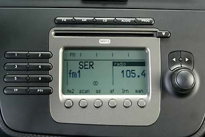 El equipo de sonido lee archivos MP3.