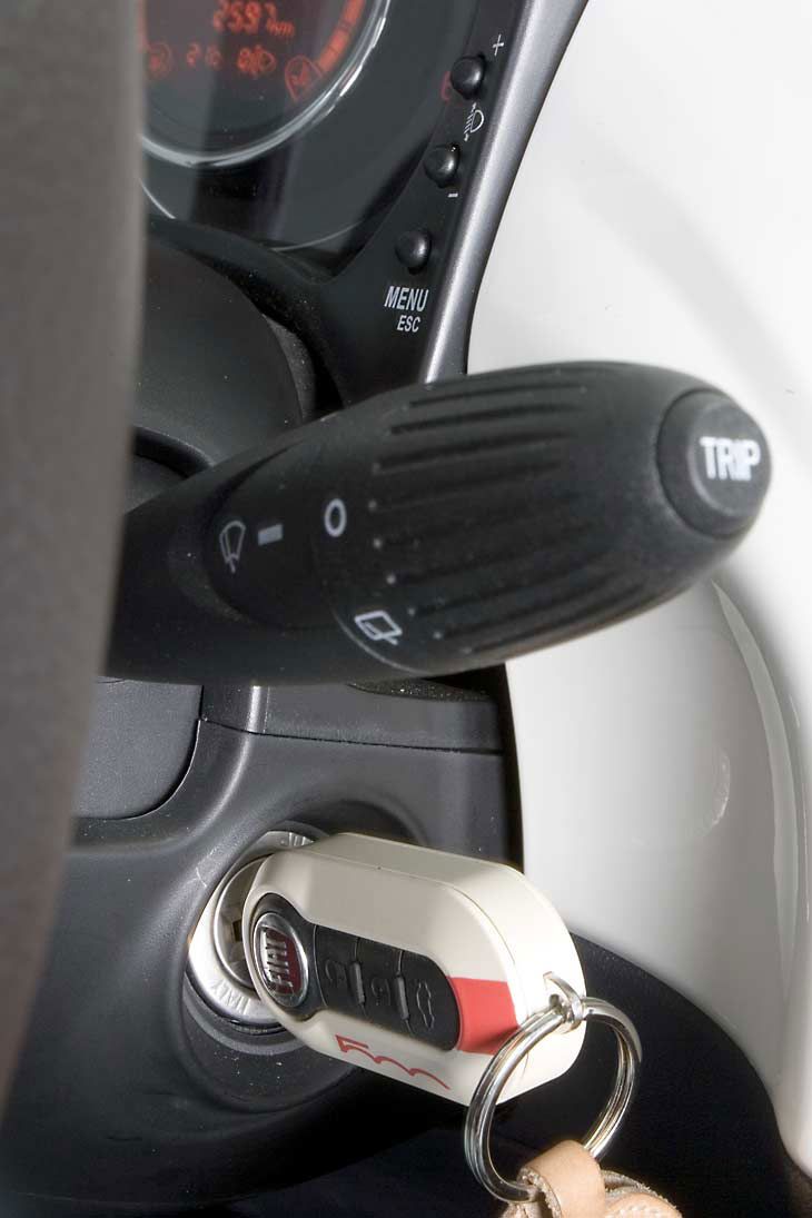 La llave de contacto se puede personalizar con el color de la carrocería.