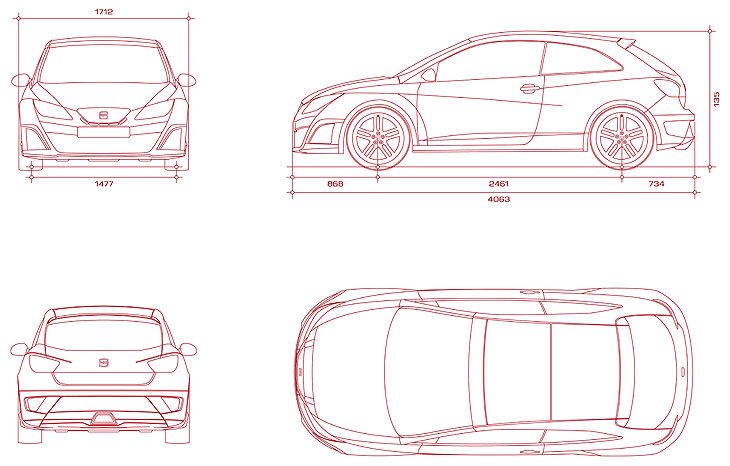 Cotas Seat SportCoupe Bocanegra, el nuevo Ibiza.