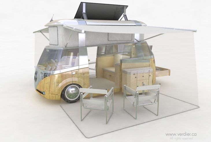 Verdier Solar Power, la furgoneta de los hippies del futuro.
