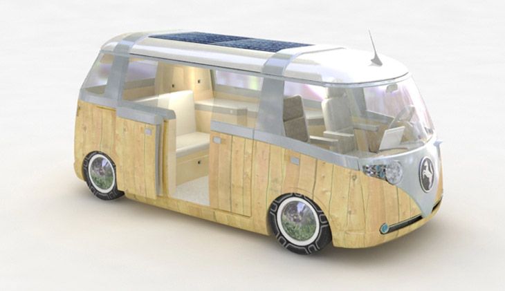 Techo solar, carrocería con elementos en madera... así es la Verdier Solar Power.