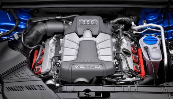 El motor del S5 Cabriolet: V6 de 3 litros sobrealimentado por compresor.