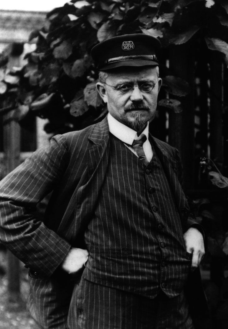 Una imagen del padre de Audi, August Horch, en 1906.