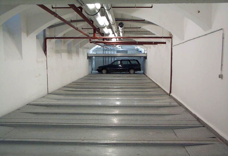 Párking robotizado de Multiparking en Alemania.