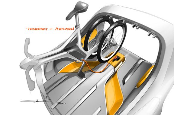 Smart For-Us, pick-up urbano y eléctrico en Detroit 2012.