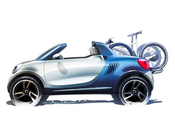 Smart For-Us, pick-up urbano y eléctrico en Detroit 2012.