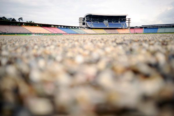 El circuito de Hockenheim, preparado para el GP de Alemania