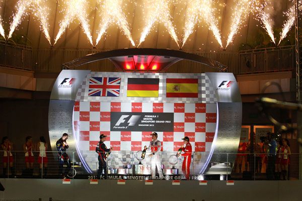 El podio en Singapur es el número 81 en el palmarés de Alonso, superando así a Ayrton Senna