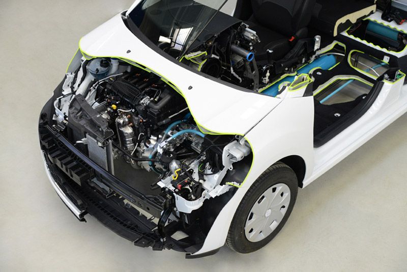 Híbrido con motor de aire de Peugeot y Citroën
