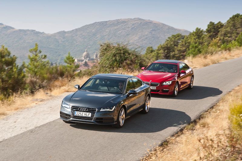 Comparativa: Audi A7 Sportback 3.0 BI TDI Quattro vs BMW Serie 6 Gran Coupe 640D