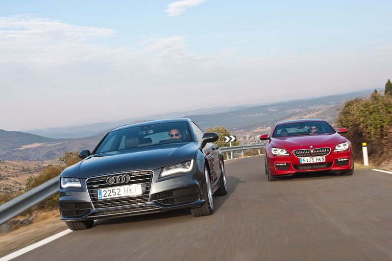 Comparativa: Audi A7 Sportback 3.0 BI TDI Quattro vs BMW Serie 6 Gran Coupe 640D