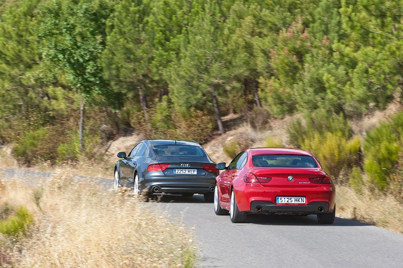 Comparativa: Audi A7 Sportback 3.0 BI TDI Quattro vs BMW Serie 6 Gran Coupe 640D