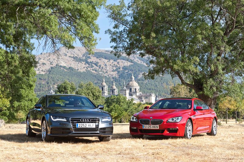 Comparativa: Audi A7 Sportback 3.0 BI TDI Quattro vs BMW Serie 6 Gran Coupe 640D