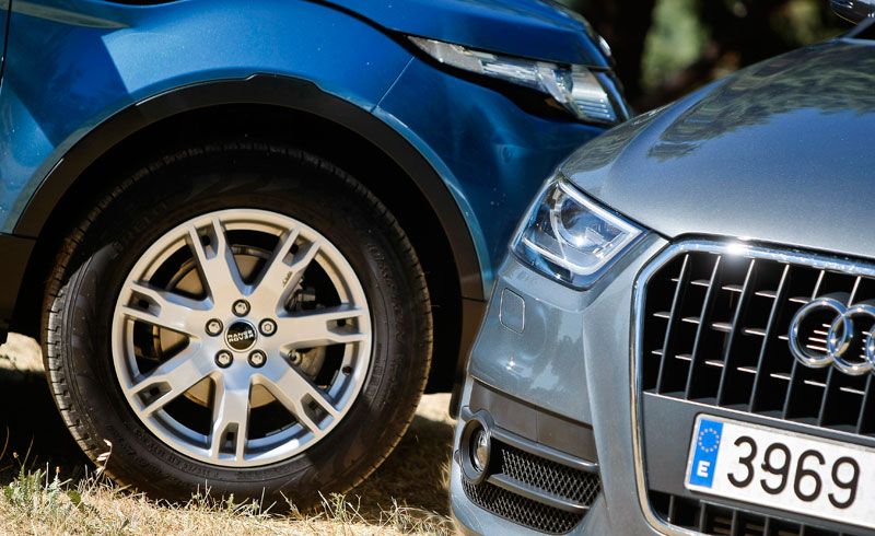 Comparativa: Range Rover Evoque eD4 Pure 2WD vs Audi Q3 2.0 TDI 4x2