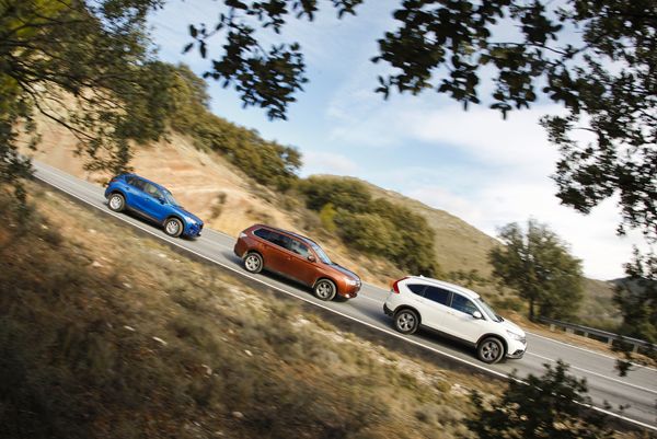 Comparativa: Honda CR-V vs Mazda CX-5 y Mitsubishi Outlander