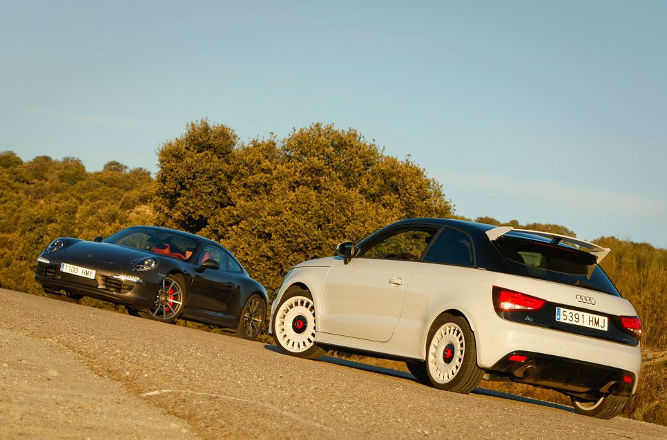 Comparativa: Audi A1 quattro vs Porsche 911 Carrera 4S PDK