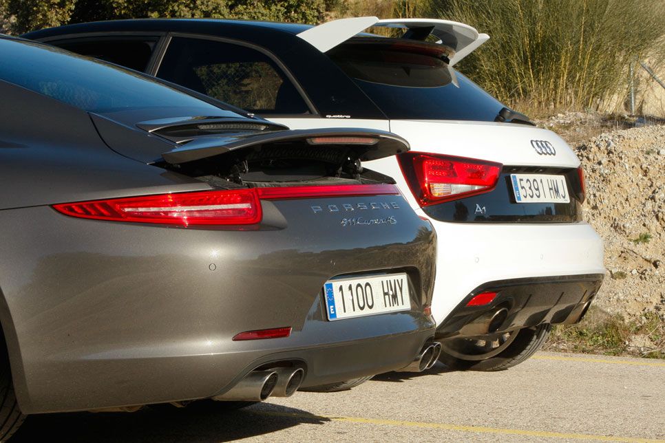 Comparativa: Audi A1 quattro vs Porsche 911 Carrera 4S PDK