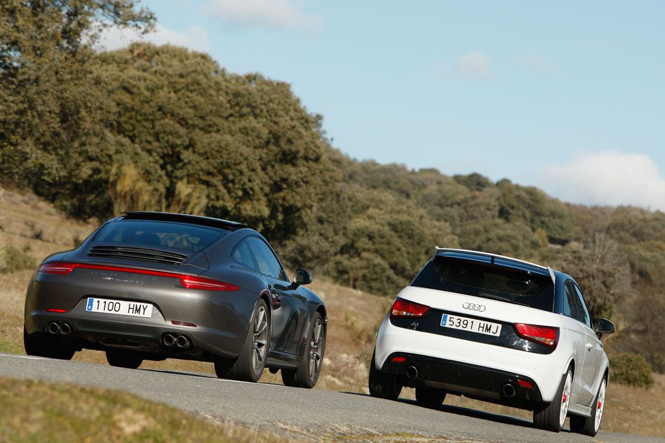 Comparativa: Audi A1 quattro vs Porsche 911 Carrera 4S PDK