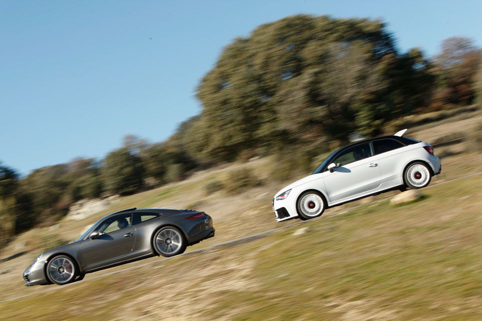 Comparativa: Audi A1 quattro vs Porsche 911 Carrera 4S PDK