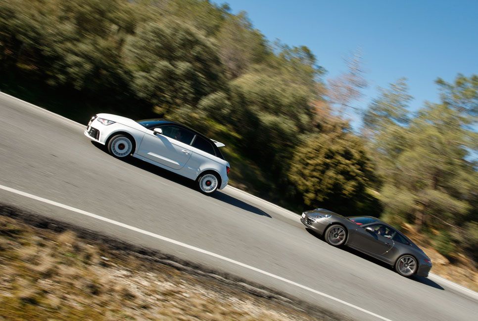 Comparativa: Audi A1 quattro vs Porsche 911 Carrera 4S PDK