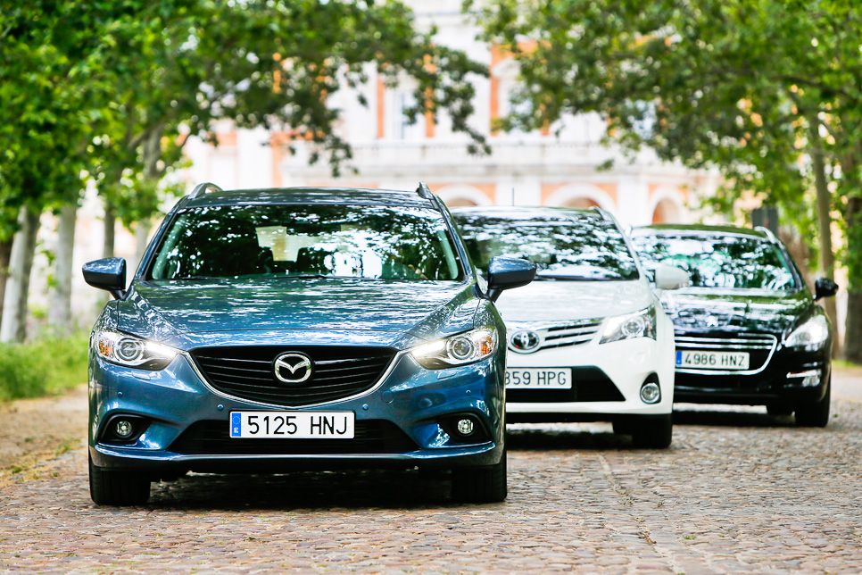 Comparativa: Mazda 6 SW vs Peugeot 508 SW y Toyota Avensis Cross Sport
