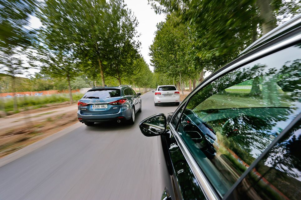 Comparativa: Mazda 6 SW vs Peugeot 508 SW y Toyota Avensis Cross Sport