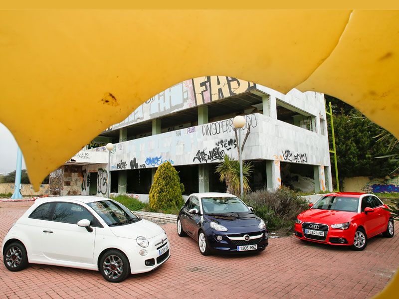 Comparativa: Audi A1 1.2 TFSI vs Fiat 500 0.9 TwinAir vs Opel Adam 1.4