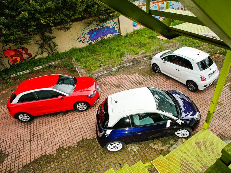 Comparativa: Audi A1 1.2 TFSI vs Fiat 500 0.9 TwinAir vs Opel Adam 1.4
