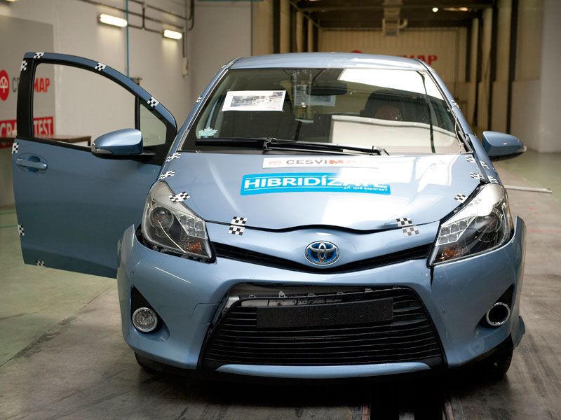 Toyota Yaris híbrido, prueba de choque
