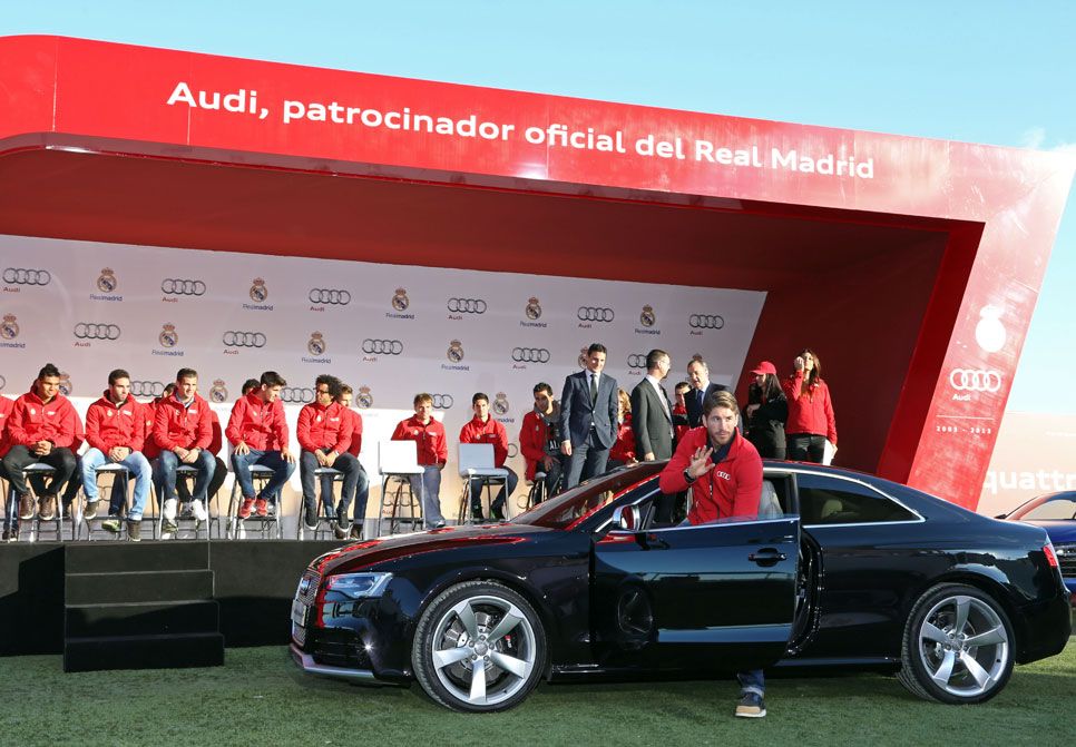 Audi entrega los coches al Real Madrid: todas las fotos