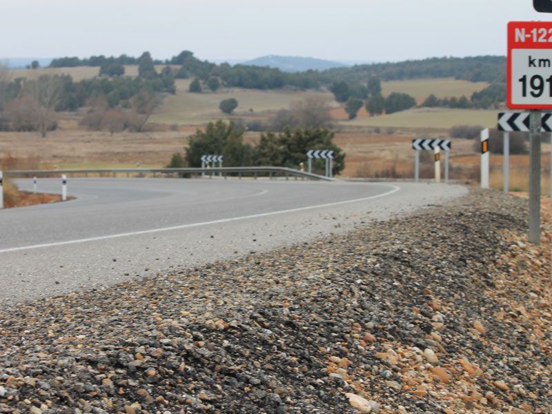 La N-122, en Soria, la carretera más peligrosa de España