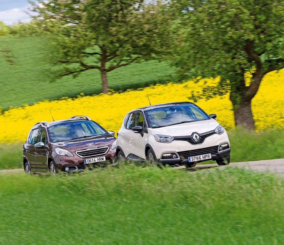 Peugeot 2008 1.6 e-HDI y Renault Captur 1.5 dCi, aventuras urbanas