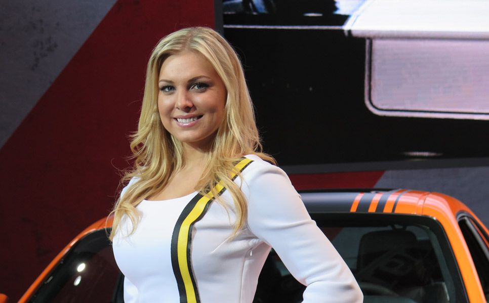 Las chicas del Salón de Detroit 2014