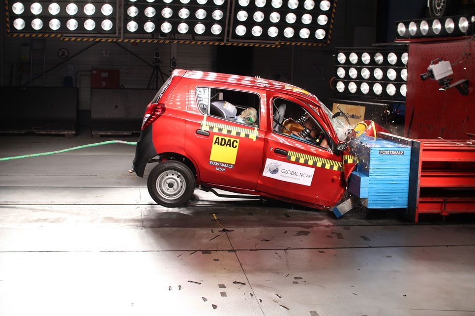 Los coches indios suspenden en las pruebas de choque
