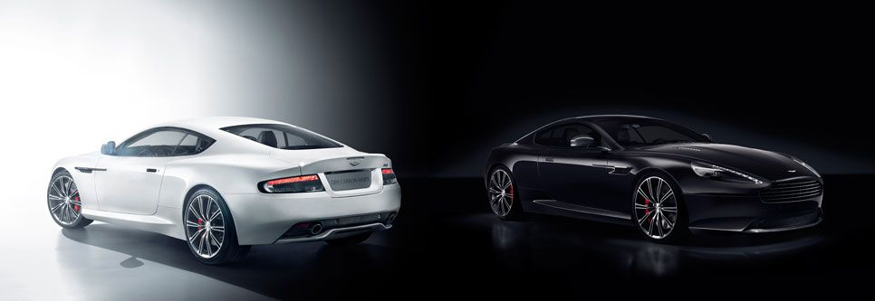 Aston Martin V8 Vantage N430 y DB9 Carbon Black y White