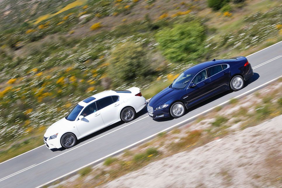 Comparativa: LEXUS GS 250 y Jaguar XF 2.0 i4, acceso al lujo