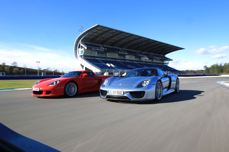 Comparativa: Porsche 918 Spyder vs Carrera GT